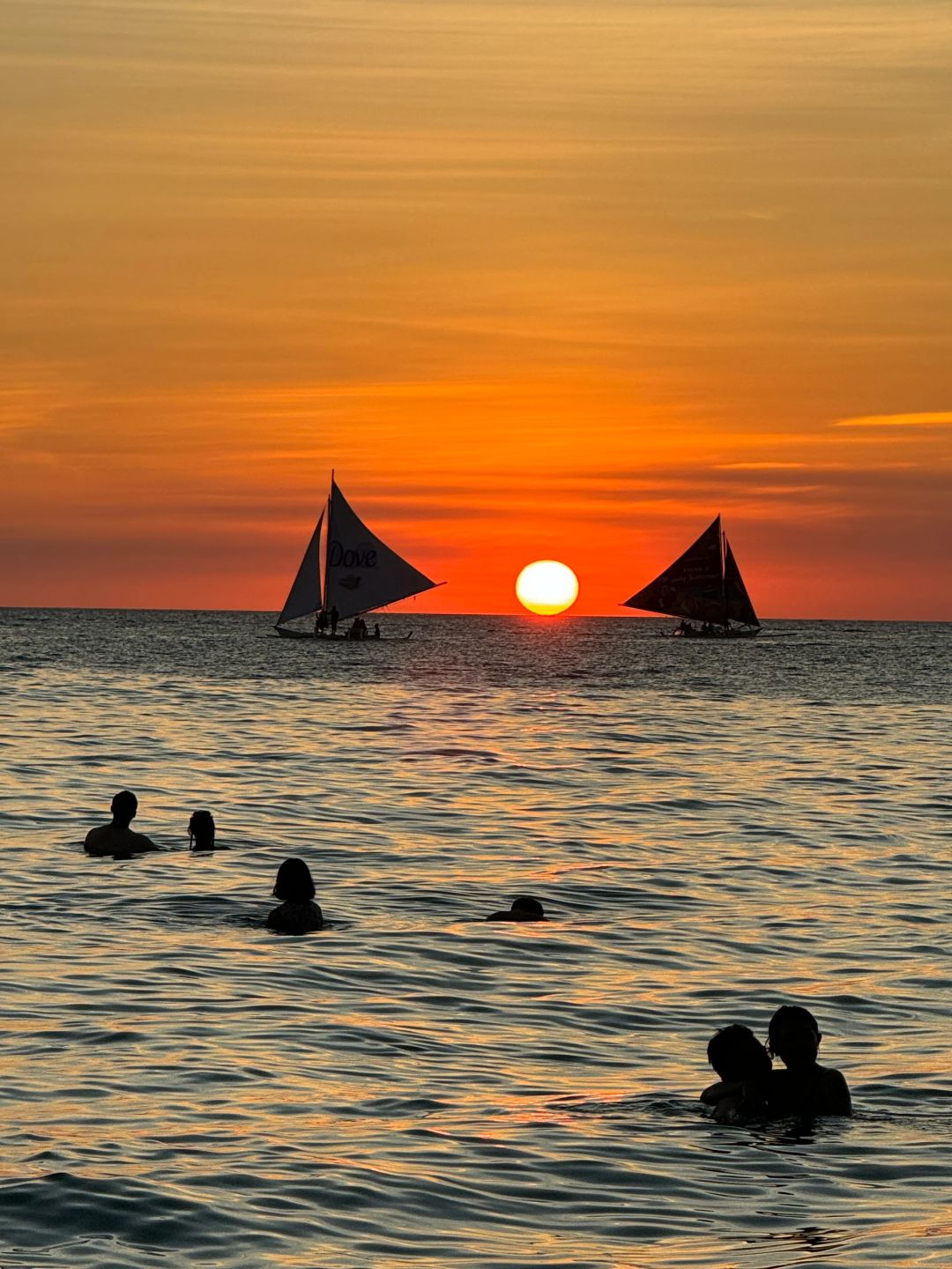 Boracay-Boracay S1 Beach, this kind of sunset by the sea, I am willing to watch it ten thousand times