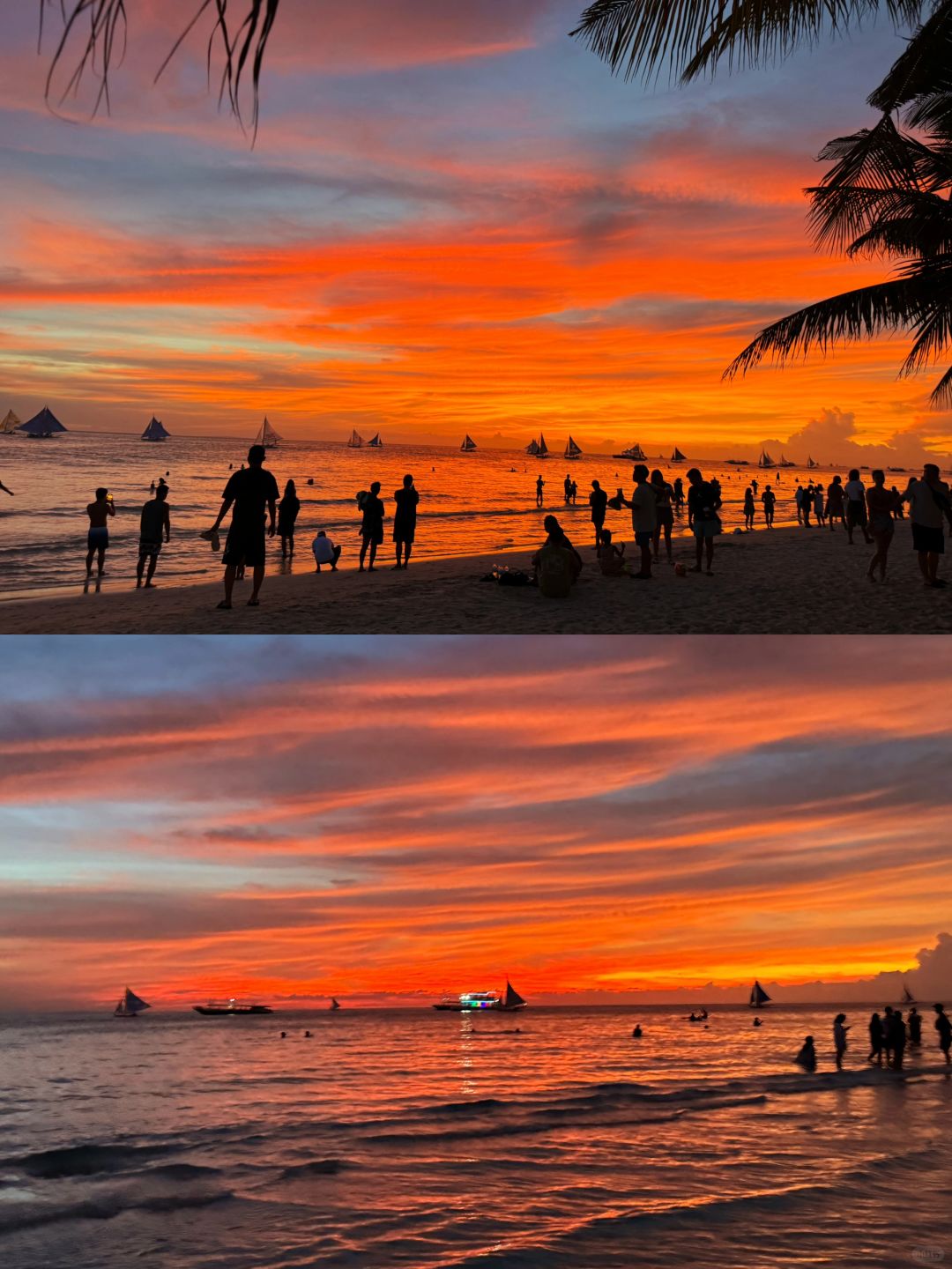 Boracay-Boracay S1 Beach, this kind of sunset by the sea, I am willing to watch it ten thousand times