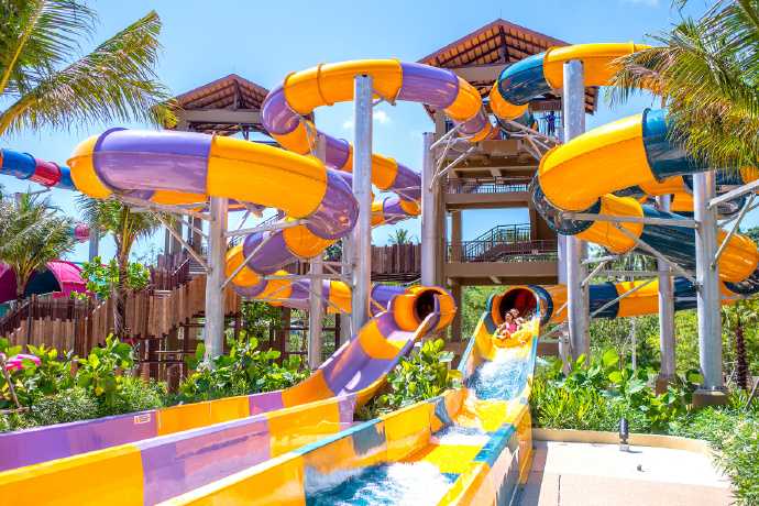 Phuket-Andamanda Water Park in Phuket, with 36 water slides and 25 entertainment facilities