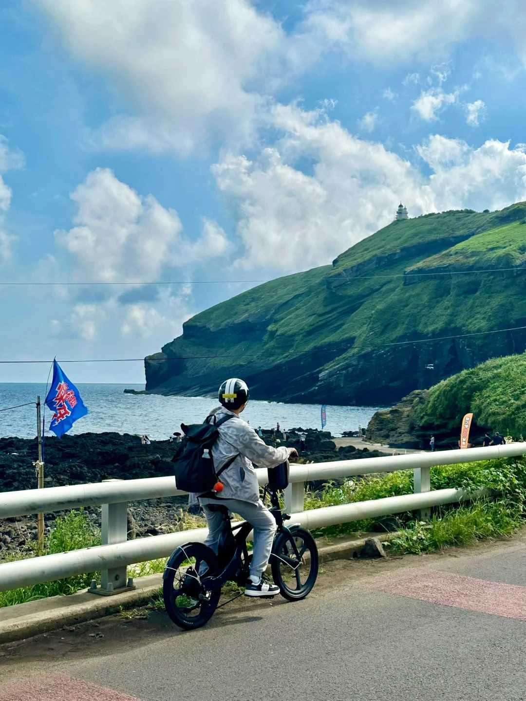 Busan/Jeju-Cycle around Udo Island🚲, visit Seongsan Ilchulbong Peak and the seaside boardwalk