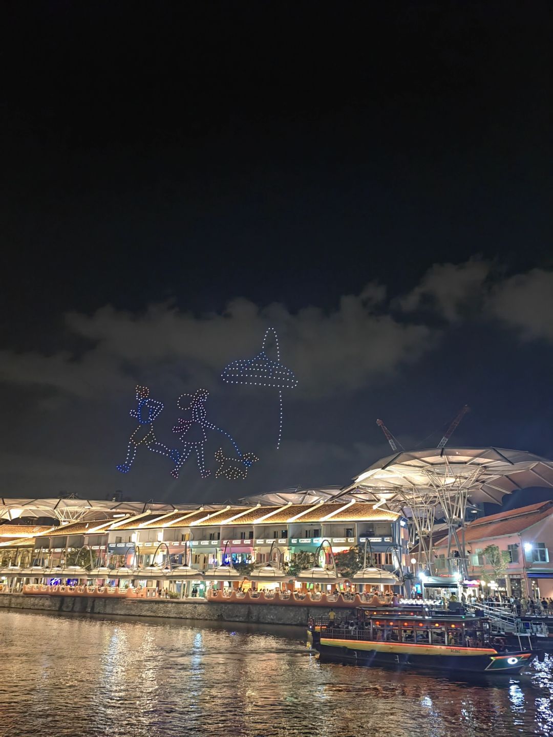 Clark/Angel City-Clarke Quay in the Philippines, encountering a cool drone show