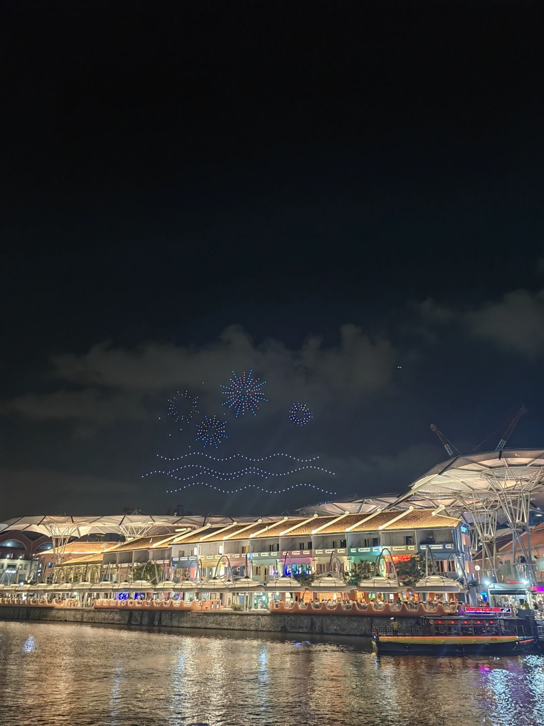 Clark/Angel City-Clarke Quay in the Philippines, encountering a cool drone show