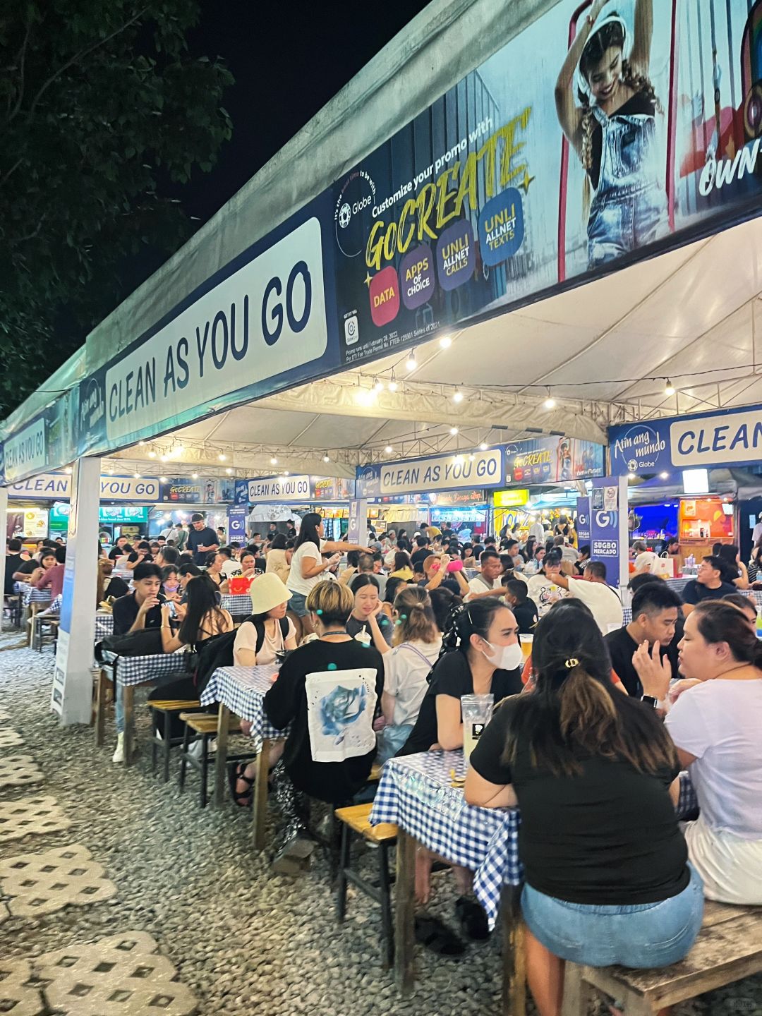 Cebu-IT Park Ground Night Market in Cebu, Philippines, featuring only local specialty cuisine