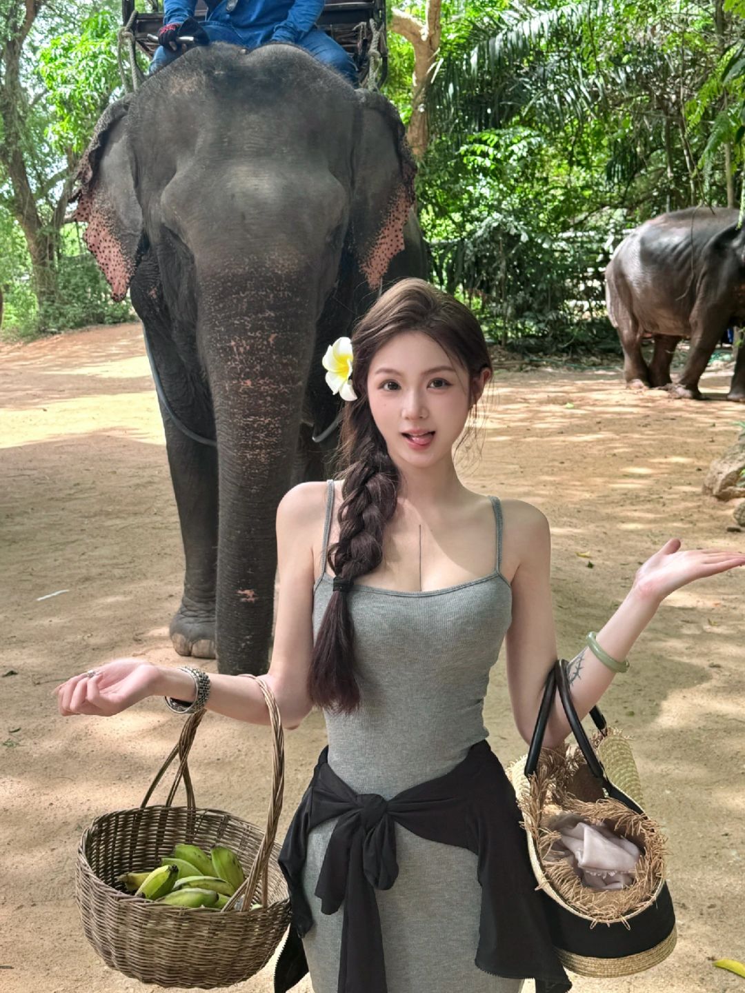 Pattaya-Attaya Diary Pattaya Elephant Village trip, I really like the feeling of being close to nature