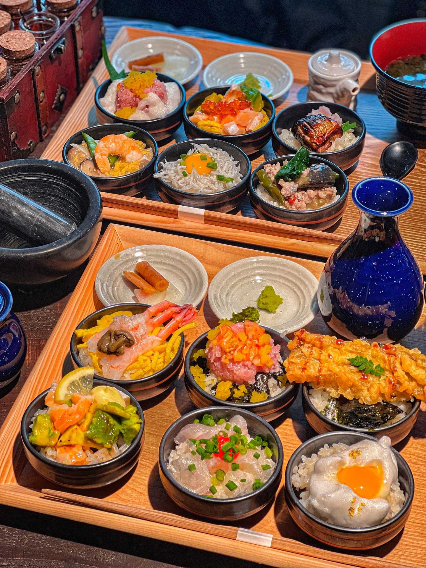 Tokyo-UOHIDE Sakura Hill restaurant in Shibuya, Tokyo, recommended mini seafood rice bowl