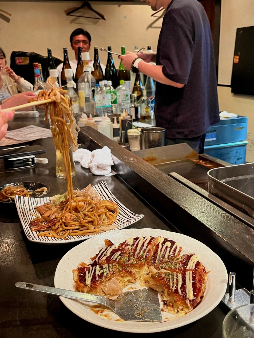 Osaka-Osaka｜Of course you have to eat Okonomiyaki when you go to Osaka🥹Thi