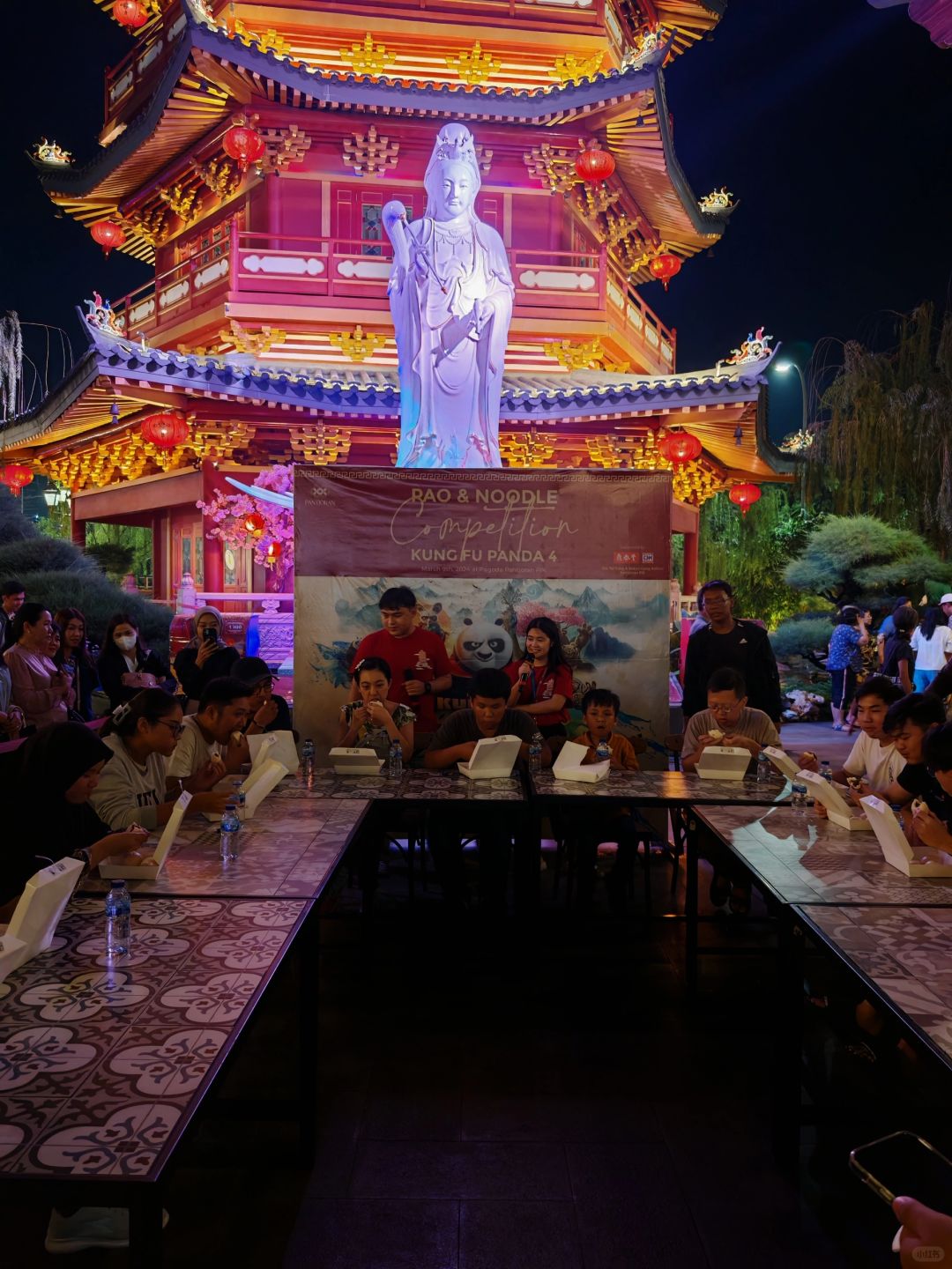 Jakarta-PIK, Chinatown in Jakarta, Indonesia, the coastal pedestrian street very beautifully decorated