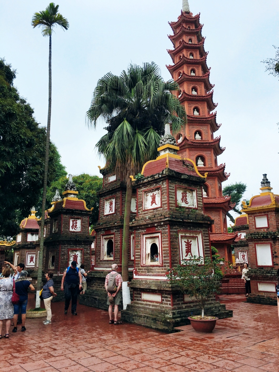 Hanoi-Tran Quoc Pagoda in Hanoi, Vietnam. Chinese characters are everywhere, as if we are in China?