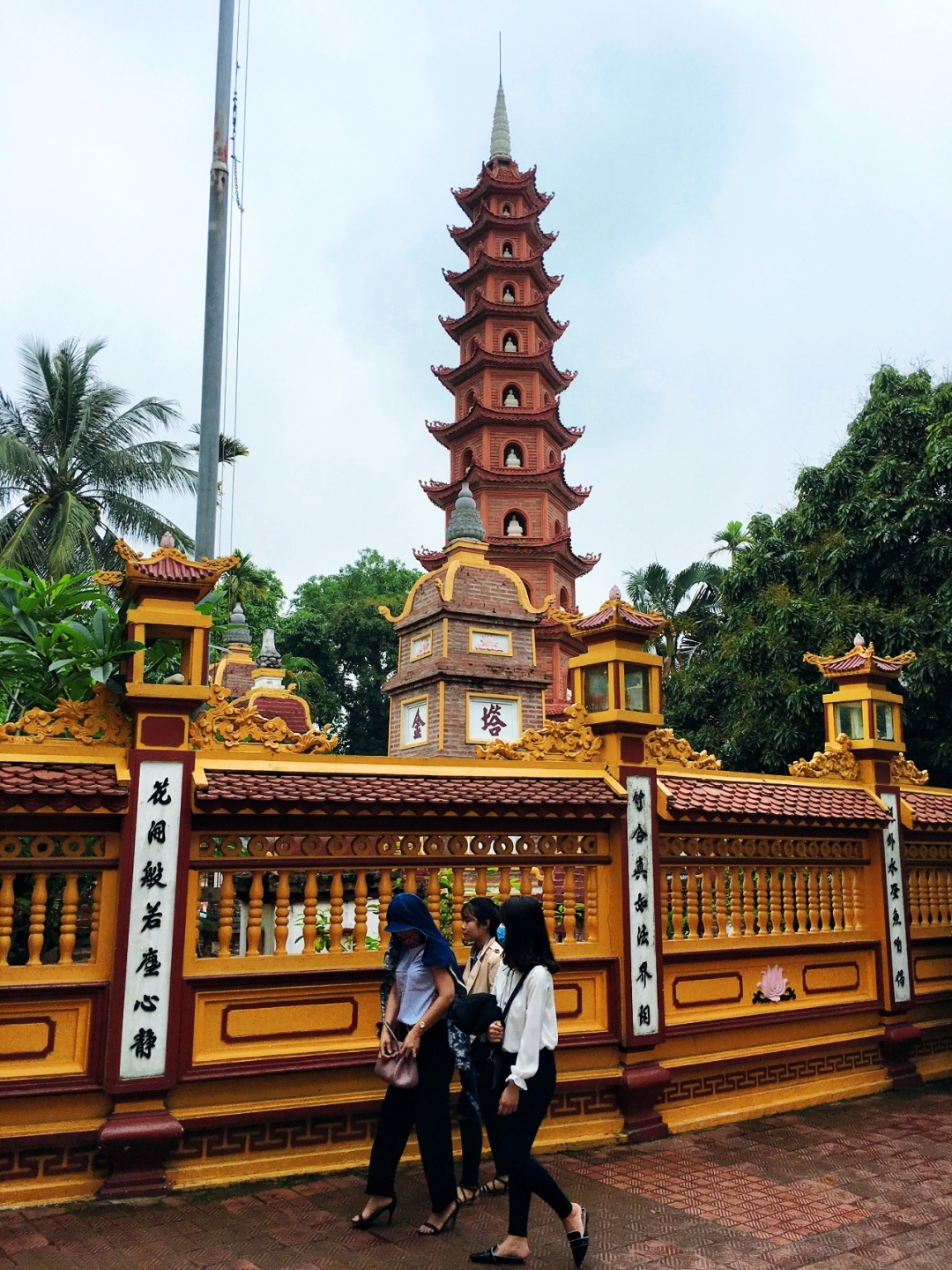 Hanoi-Tran Quoc Pagoda in Hanoi, Vietnam. Chinese characters are everywhere, as if we are in China?