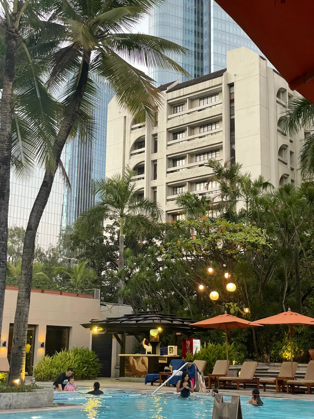 Manila/Luzon-Philippines, Brutalist architectural masterpiece cement style, The Peninsula Manila