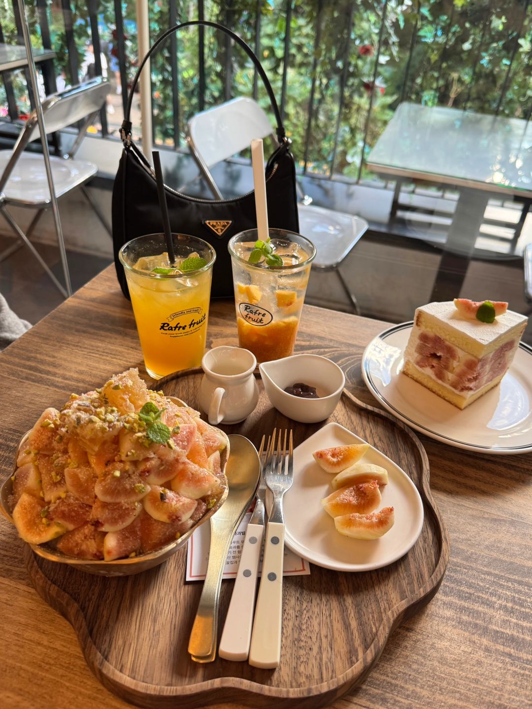 Seoul-Seoul restaurant Rafre Fruit recommended, 🍧 Seongsu-dong fig smoothie & cake