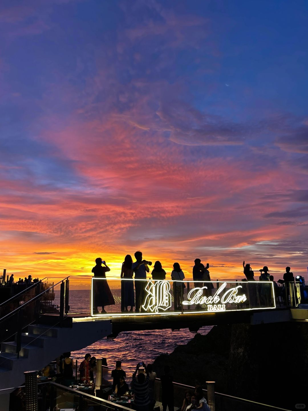 Bali-Rock Bar Cliff Sunset Restaurant in Bali, Indonesia, stay Ayana Hotel, with free shuttle bus