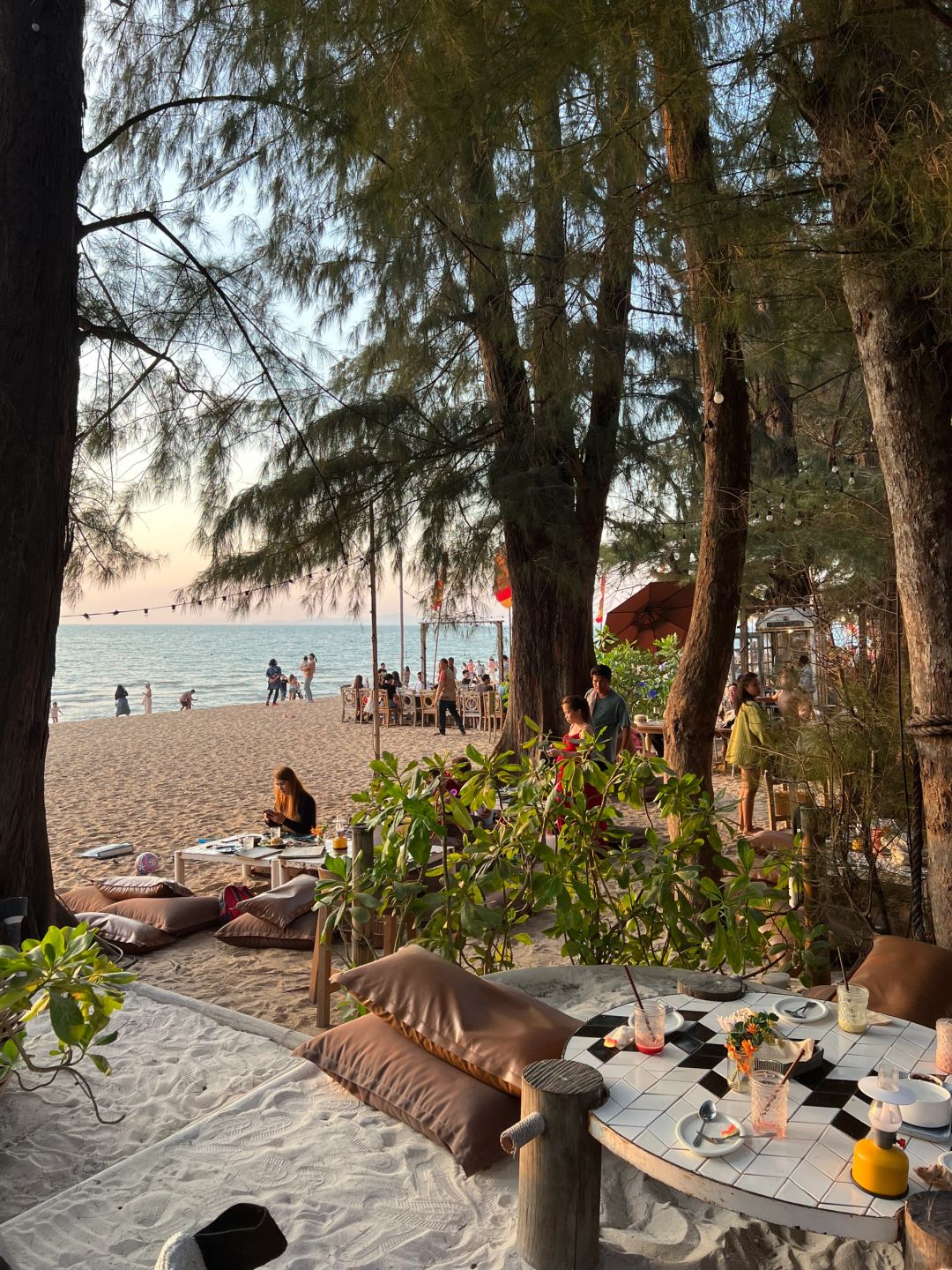 Pattaya-Cave Beach Club, the most beautiful sunset restaurant in Jomtien Beach, Pattaya, Thailand