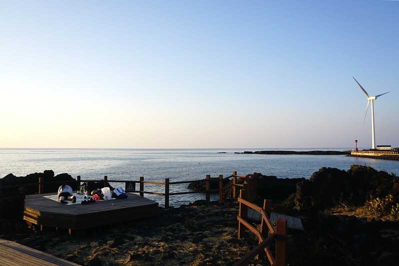 Busan/Jeju-Watching the sunset at the cactus community in Wolryeong-ri, Jeju Island, South Korea