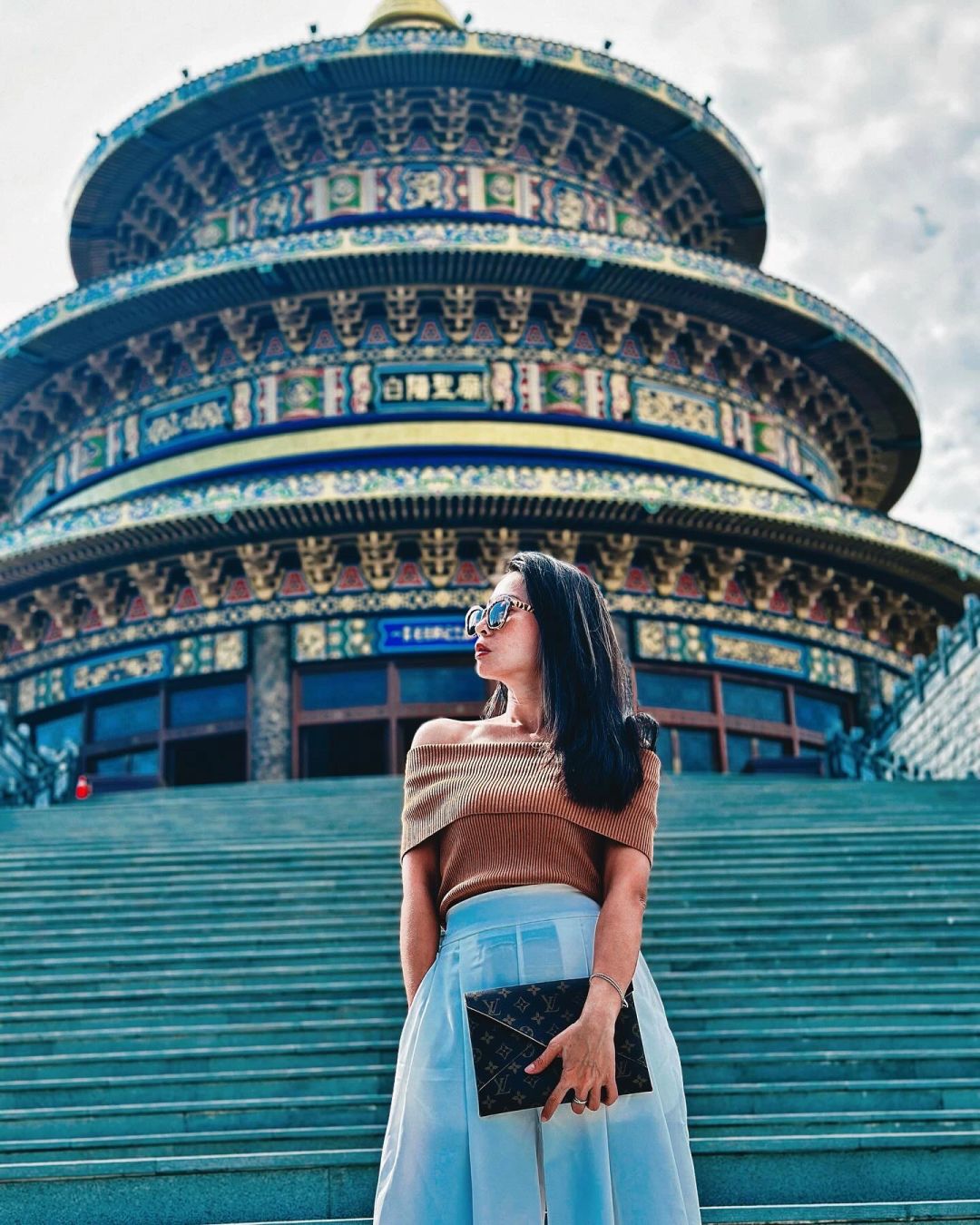 Taiwan-The world's tallest copper dome building is located halfway up Wufeng Mountain in Taichung