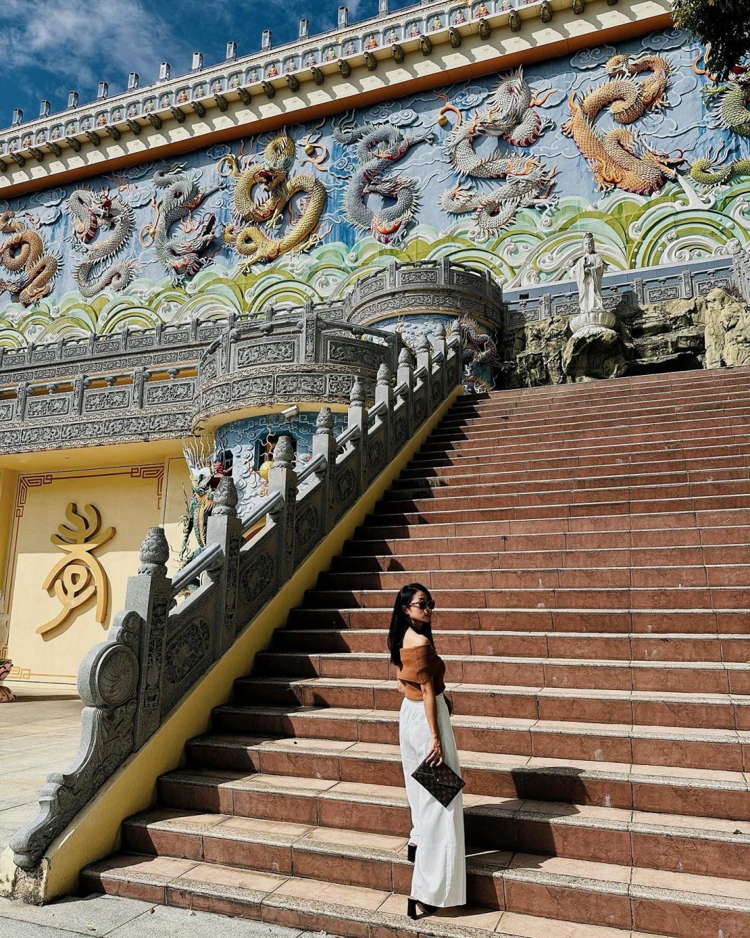 Taiwan-The world's tallest copper dome building is located halfway up Wufeng Mountain in Taichung