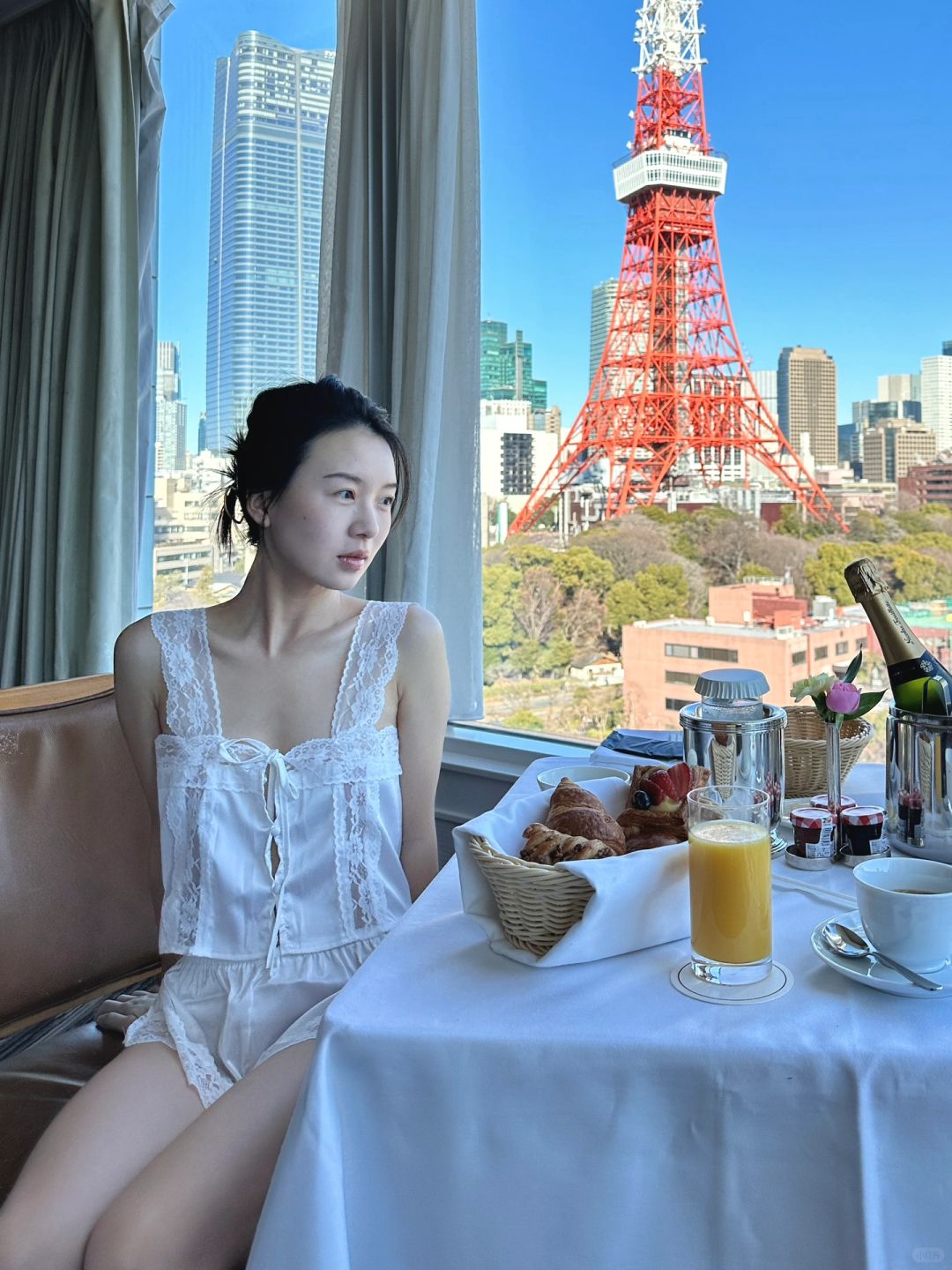 Tokyo-The Prince Park Tower Tokyo corner presidential room faces Tokyo Tower and great view