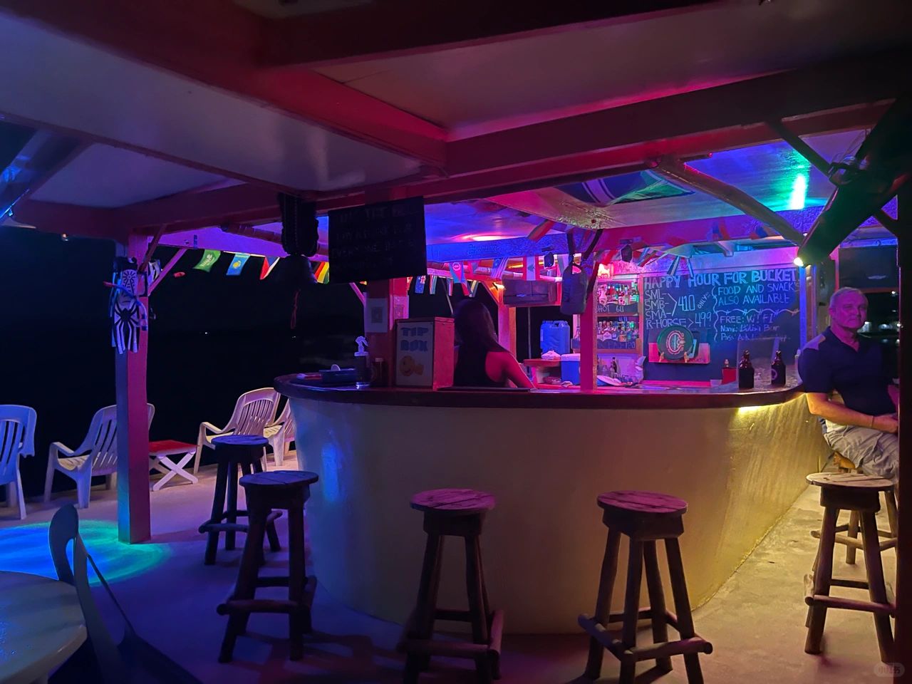 Manila/Luzon-Bikini Bar and Big Apple Bar, a mini bar and local hangout in the middle of the ocean