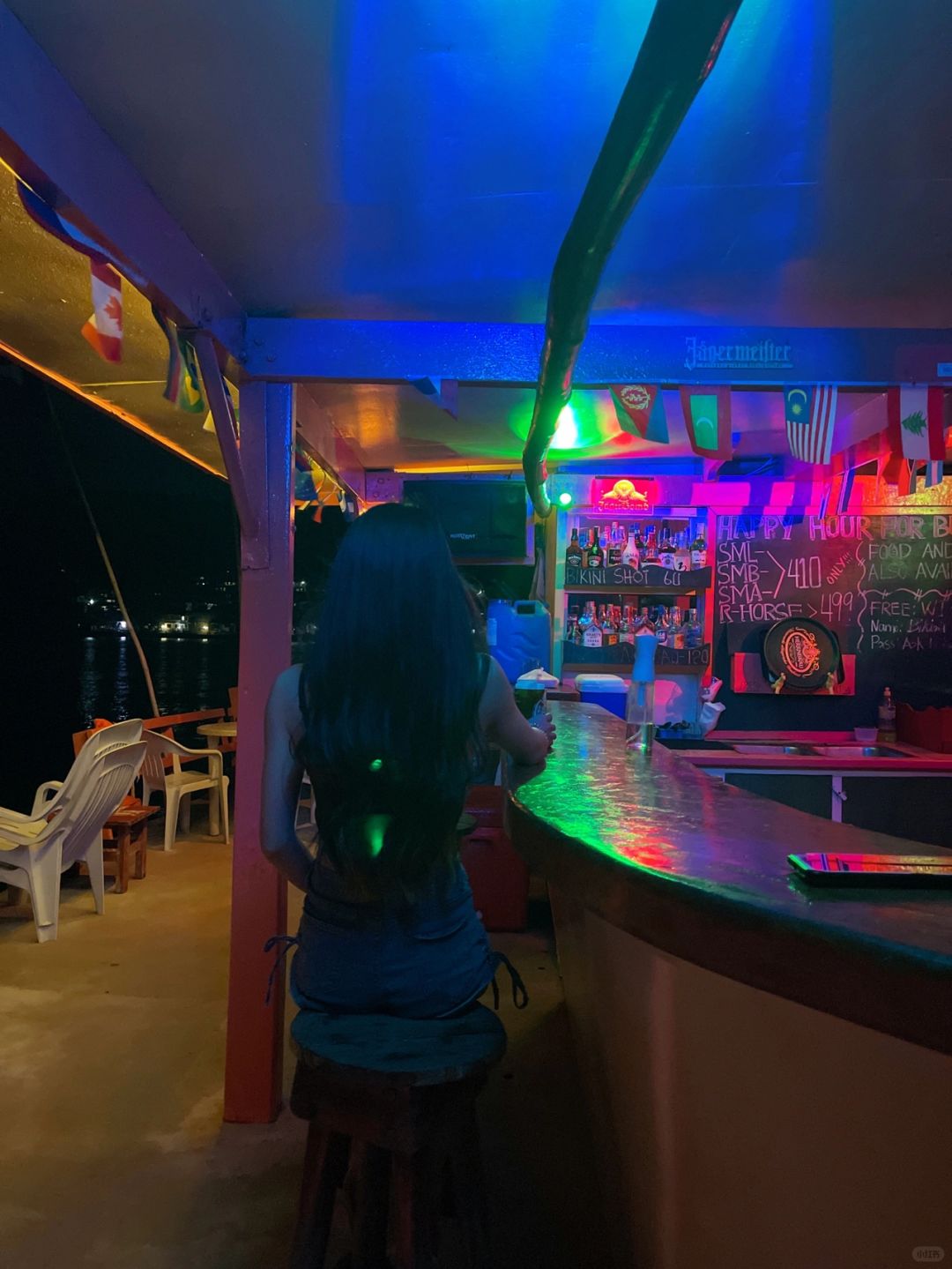 Manila/Luzon-Bikini Bar and Big Apple Bar, a mini bar and local hangout in the middle of the ocean