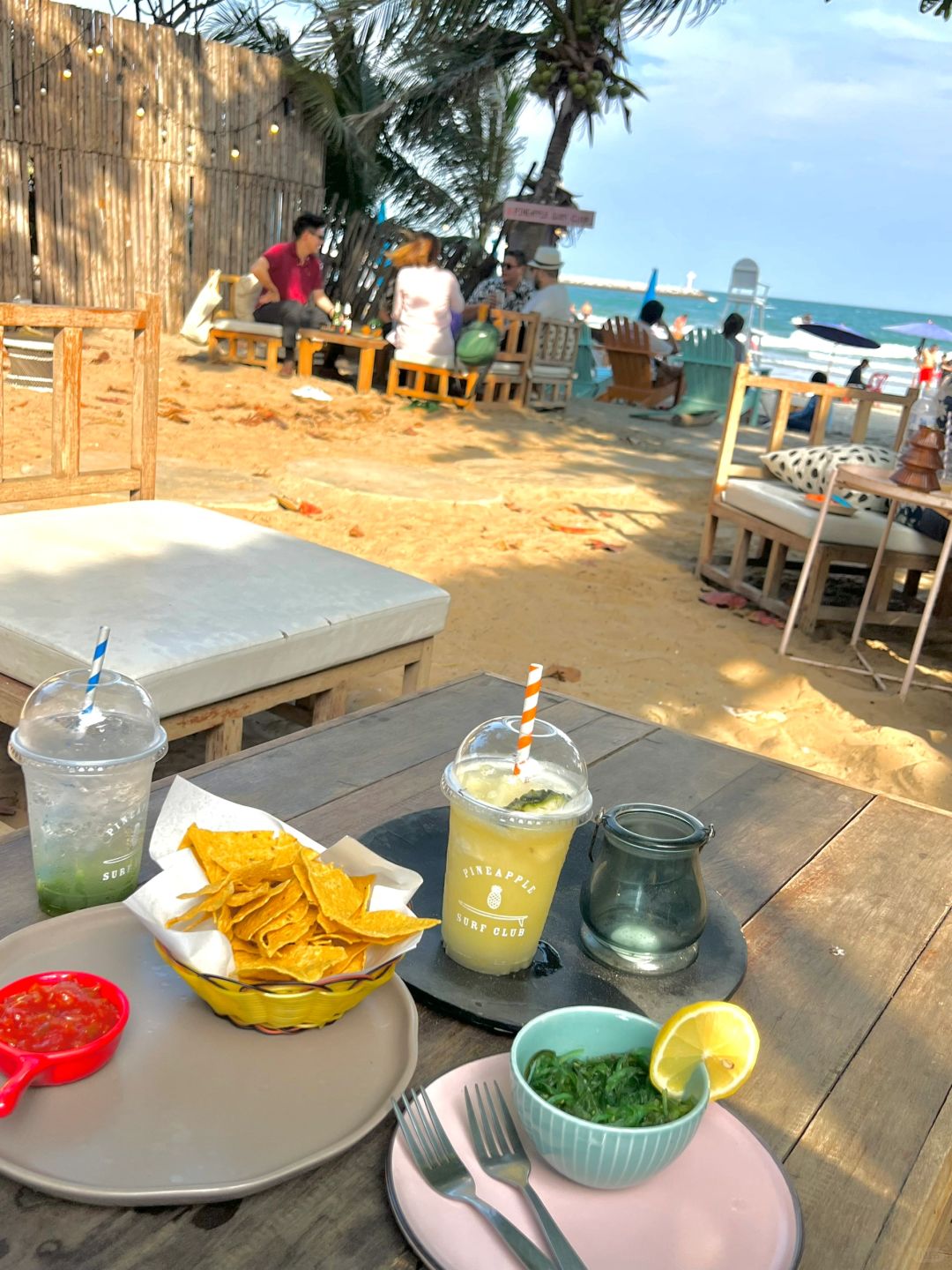 Hua Hin-Pineapple Surf Club at Hua Hin Beach, beach walking, swimming and horse riding