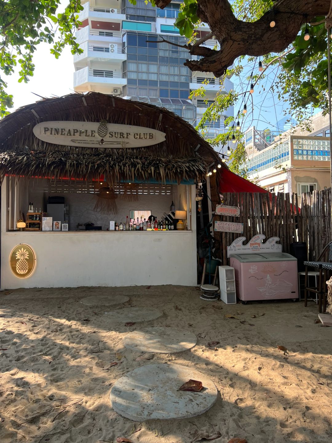 Hua Hin-Pineapple Surf Club at Hua Hin Beach, beach walking, swimming and horse riding