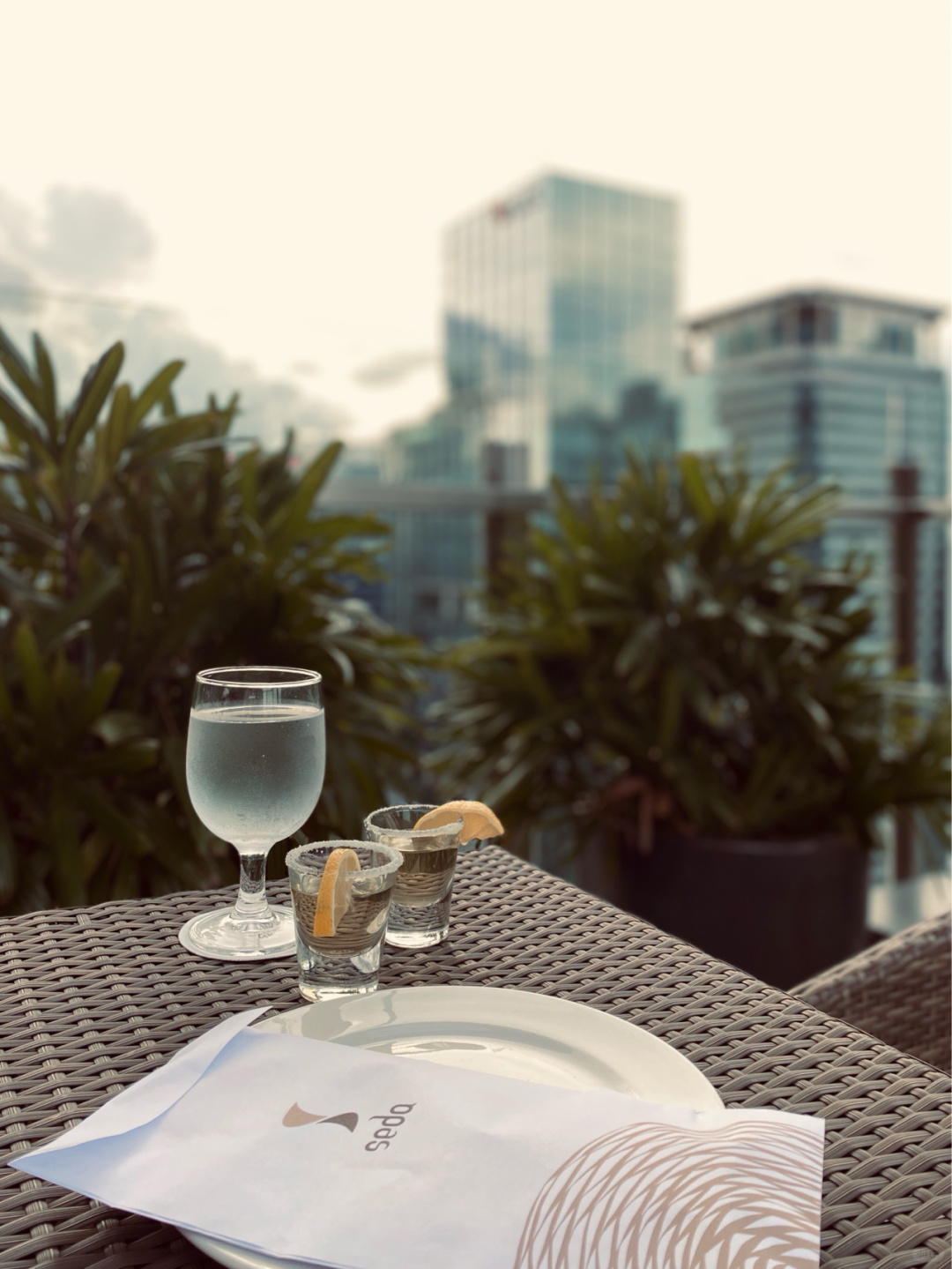 Manila/Luzon-The open-air Straight Up Bar on the 22nd floor of Seda Hotel is perfect for couples to date