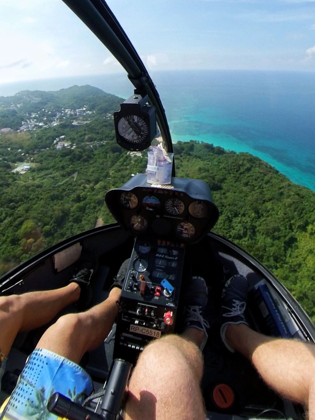 Boracay-Boracay helicopter tour around the island, 🚁review the white sand beach and blue water