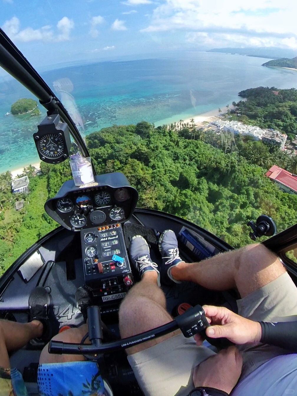 Boracay-Boracay helicopter tour around the island, 🚁review the white sand beach and blue water