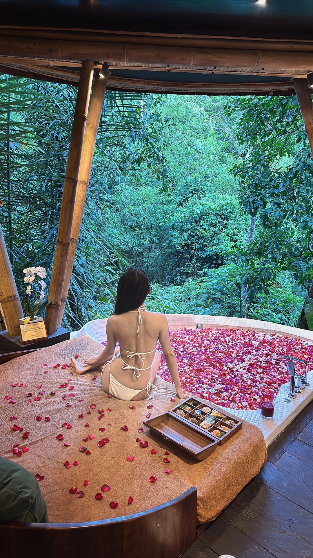 Bali-Mekar Spa Massage Center, K Club Hotel Bali,🌺 immersive jungle petal bath