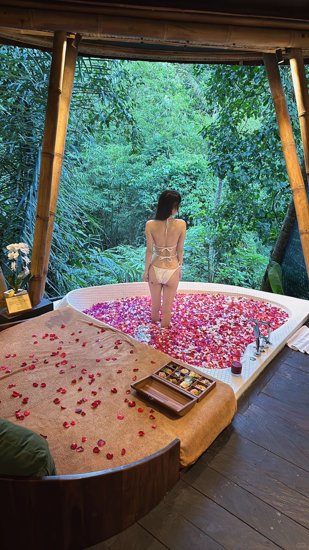 Bali-Mekar Spa Massage Center, K Club Hotel Bali,🌺 immersive jungle petal bath