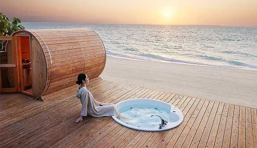 Okinawa-Explore Okinawa's secret scenery, Hoshinoya Group offers two spectacular views of the sunrise sauna and the starry sky of Amanokawa