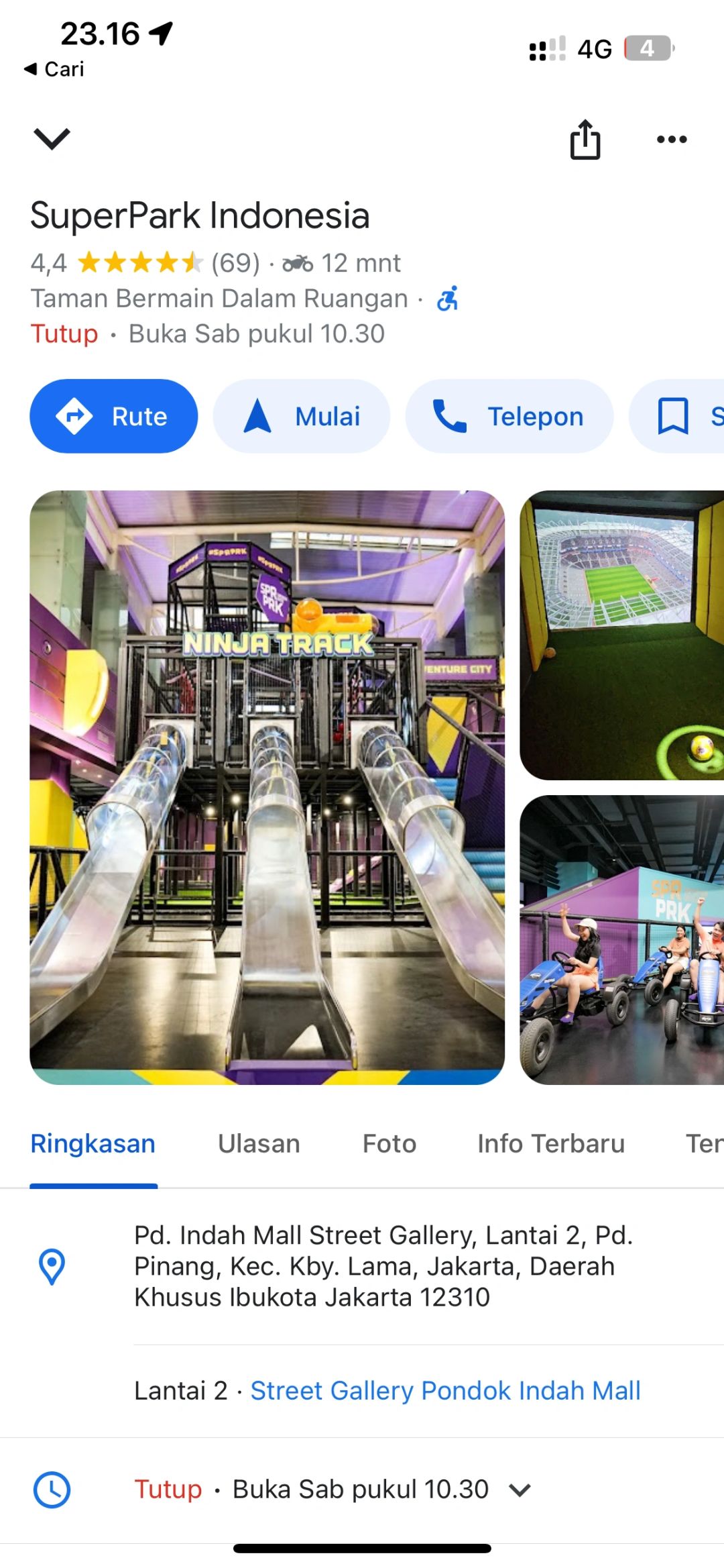 Jakarta-Jakarta indoor playground superpark indonesia. Play trampolines, slides, racing cars, basketball