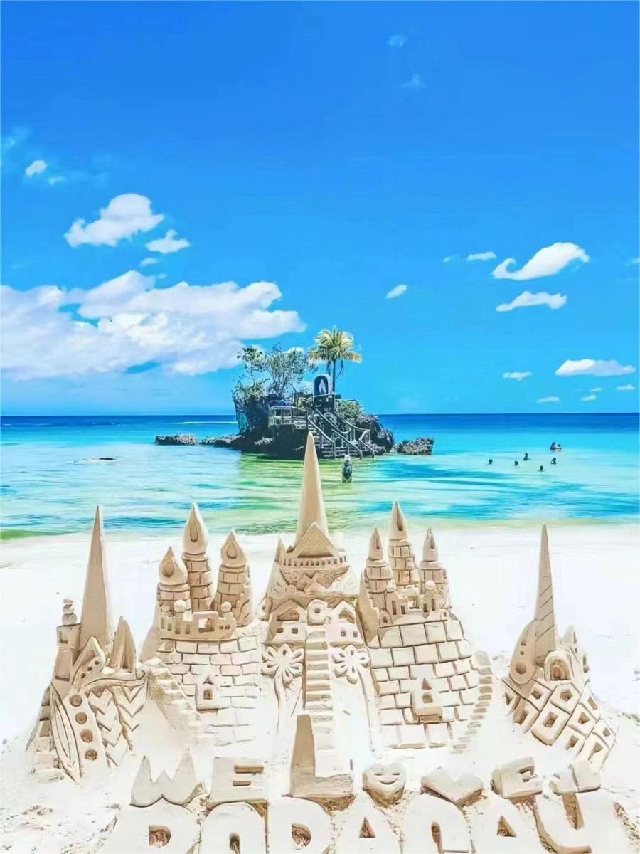 Boracay-The most beautiful white beach in Boracay, 📚Asia, visit Our Lady's Rock and Friday Beach