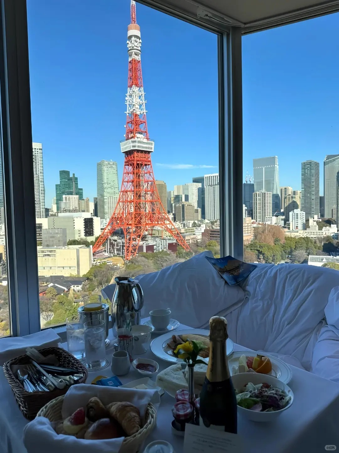 Tokyo-The Prince Park Tower Tokyo, with Tokyo Tower in front of you when you open the window