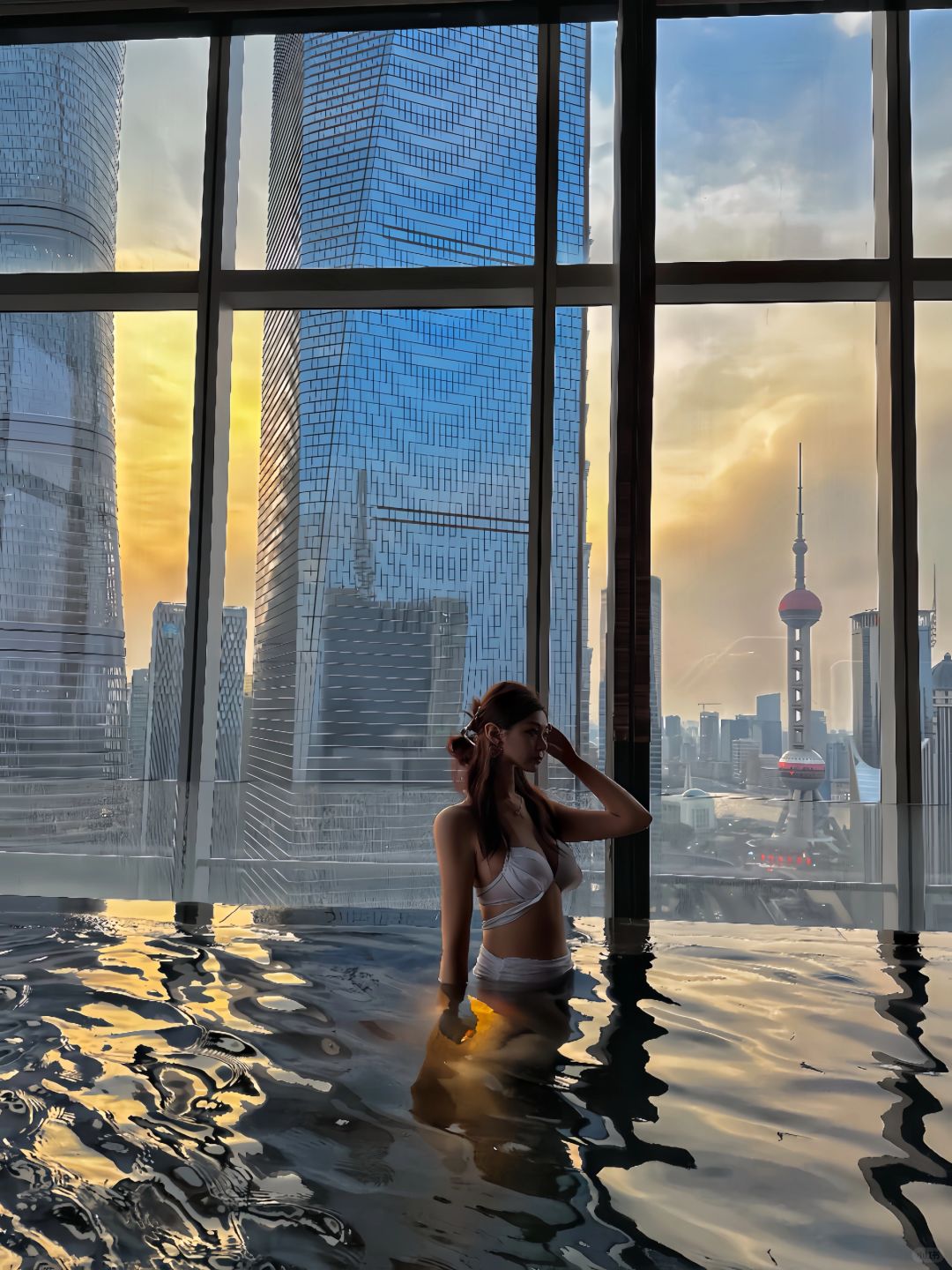 Jiangsu/Zhejiang/Shanghai-The Regent Shanghai Pudong Hotel boasts one of the most beautiful swimming pools in Shanghai