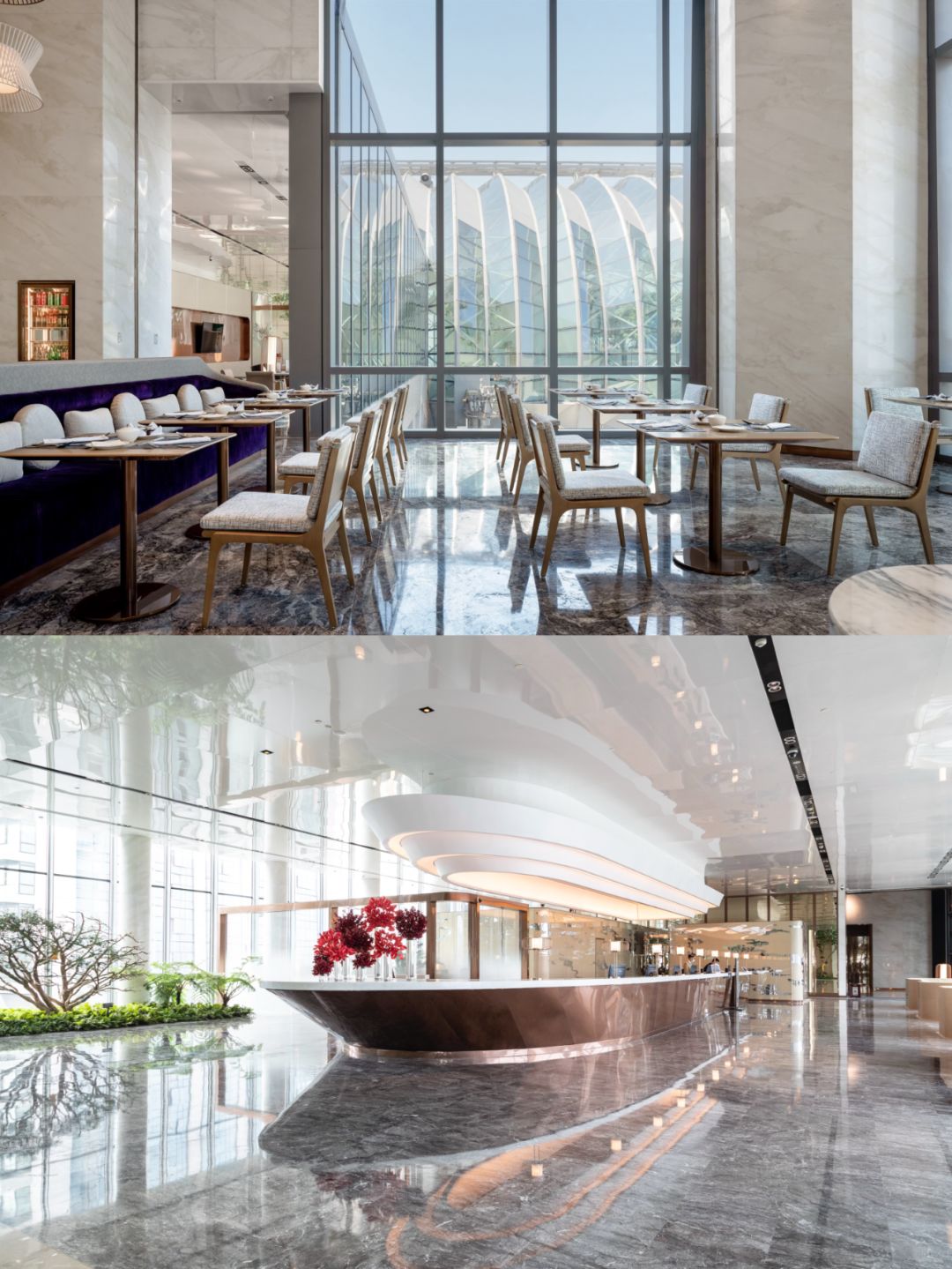 Sichuan-Chongqing Raffles Intercontinental Hotel, located in Yuzhong District, has a distinct Chongqing style