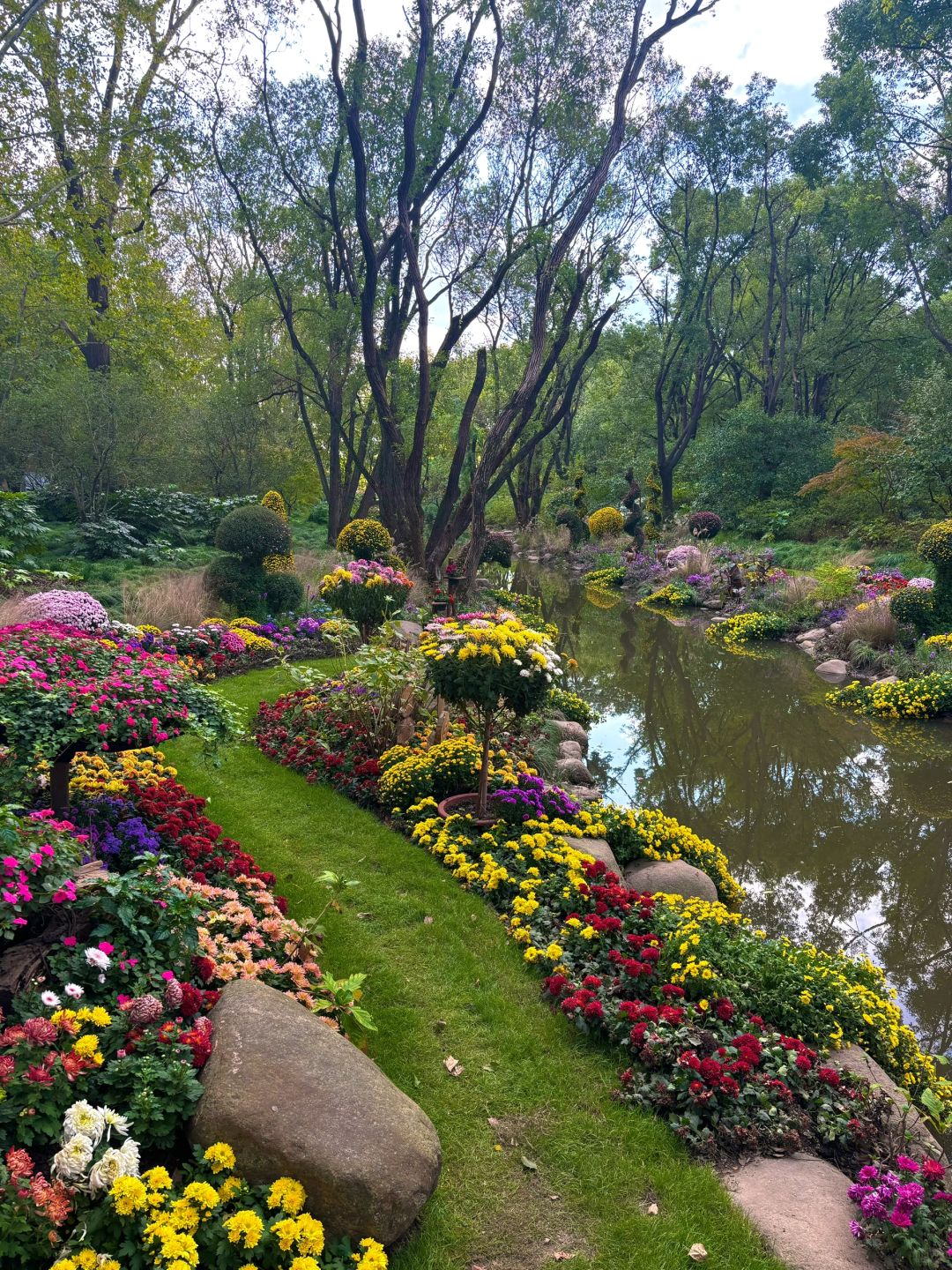 Jiangsu/Zhejiang/Shanghai-Gongqing Forest Park is as beautiful as Monet's garden in his paintings