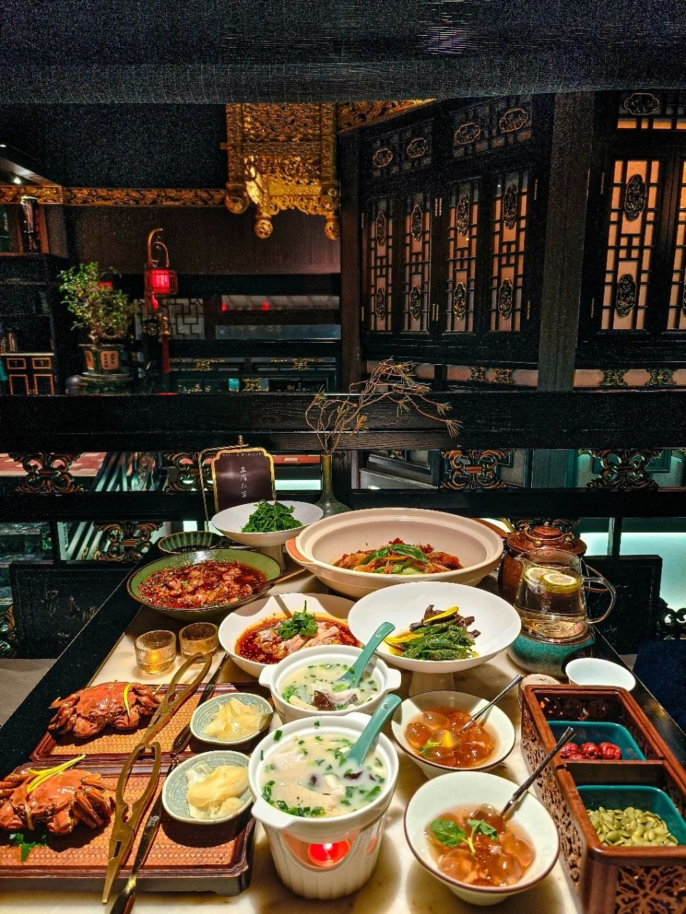 Beijing/Tianjin-Jinfu Salt Gang restaurant is full of Chinese characteristics, and even has guzheng performances!