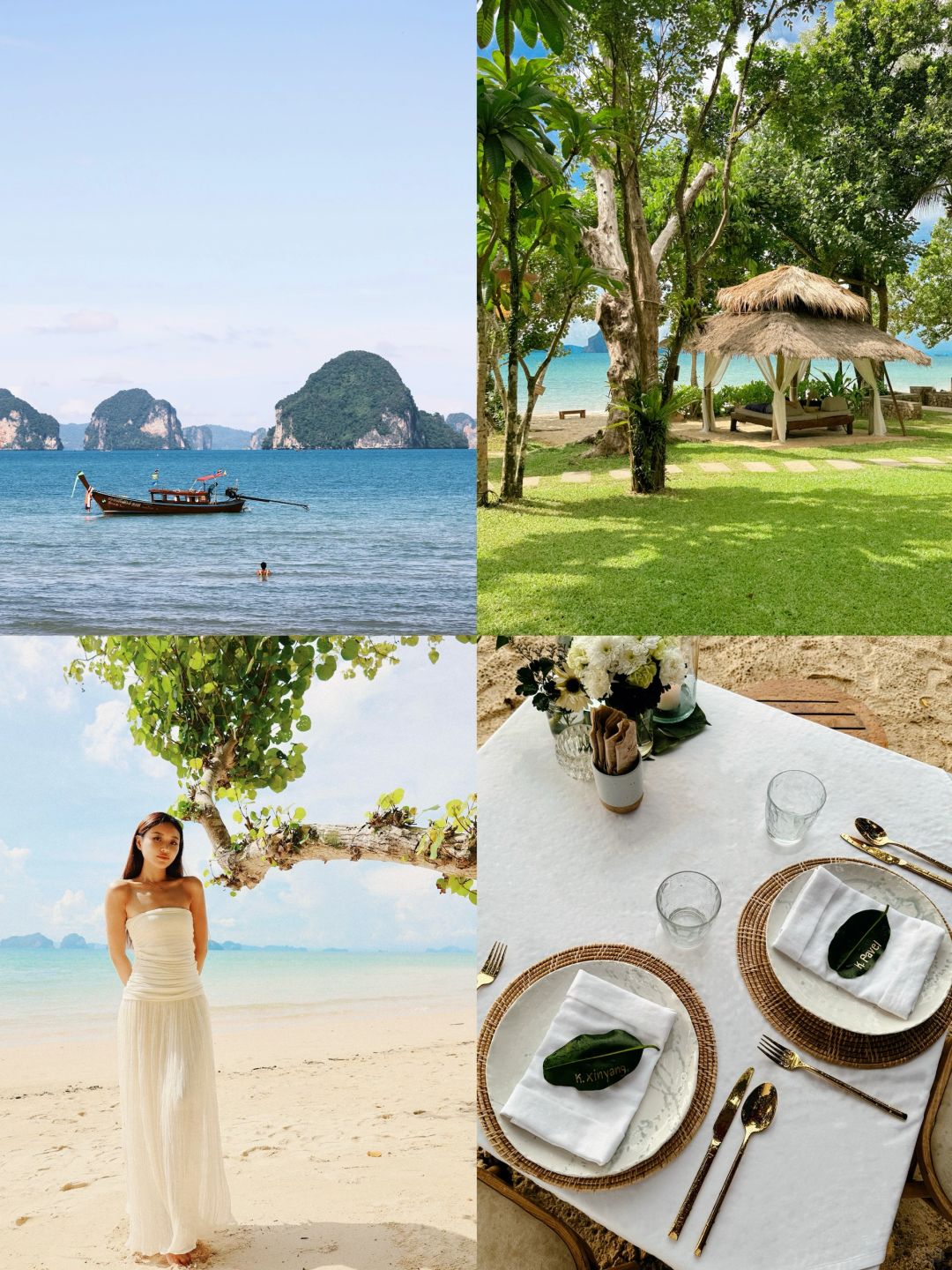 Krabi-The Tubkaak Krabi Boutique Resort Hotel, beautiful Thai architecture and hammocks by the sea