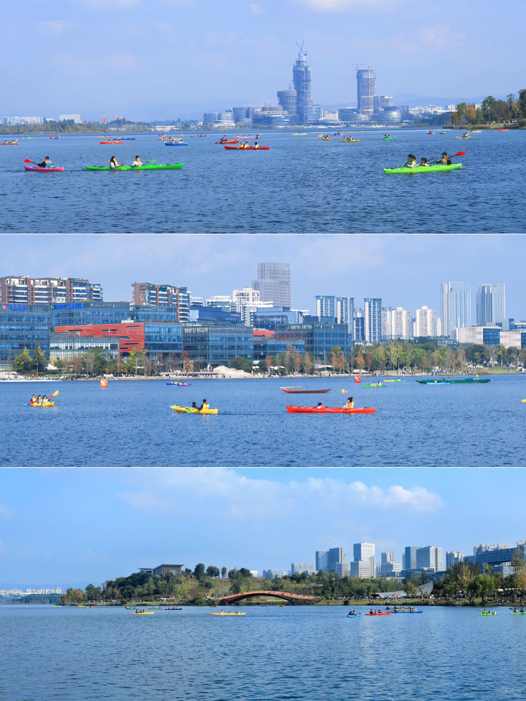 Sichuan-Xinglong Lake in Chengdu provides a seaside experience!