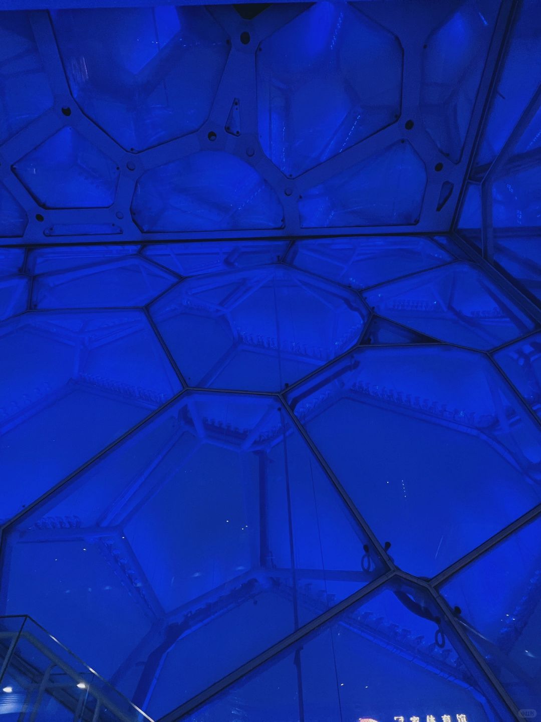 Beijing/Tianjin-The Water Cube of Beijing Olympic Park, a blue miracle in winter!