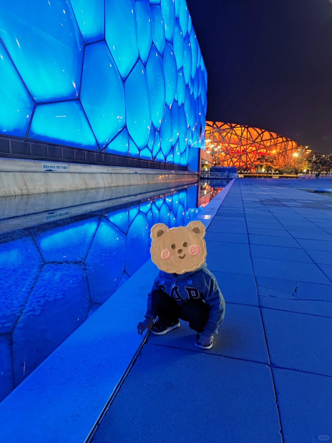 Beijing/Tianjin-Take our baby on a night tour of the Bird's Nest and Water Cube at the Beijing Olympic Park!