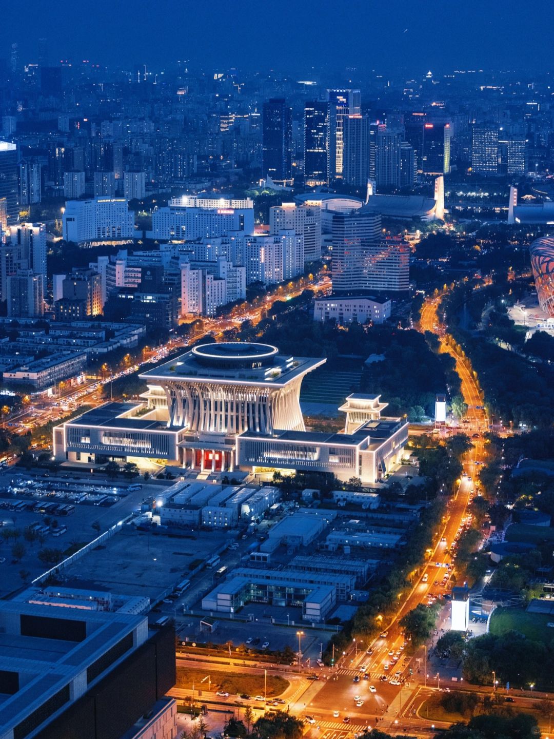 Beijing/Tianjin-At the Beijing Olympic Tower! The sunset and night scenery here are breathtaking!