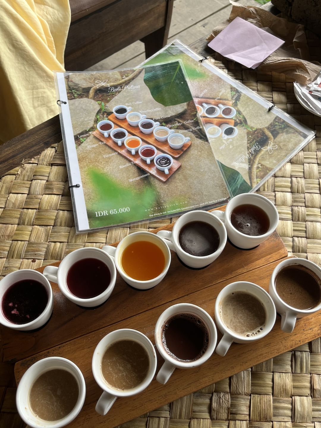 Bali-Relax at Pulina Coffee Farm in Ubud, Bali, and learn how civet and cat feces coffee is made