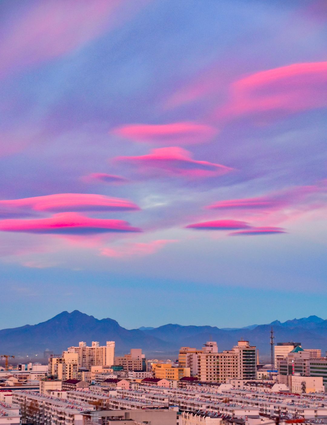 Beijing/Tianjin-12.16 Beijing morning glow, pink is more romantic and beautiful！