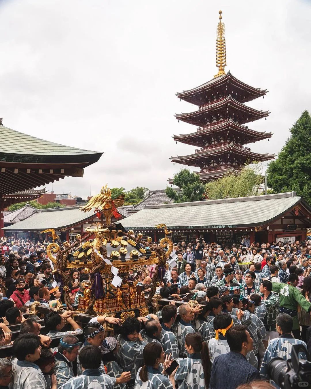 Tokyo-Free travel guide to Sensoji Temple:Thunder Gate,Treasure Gate,Five-Storied Pagoda,Guanyin Hall