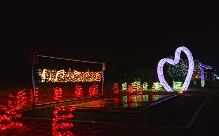 Busan/Jeju-Busan Illumination Theme Park, the largest light theme park in Korea, with a variety of performances