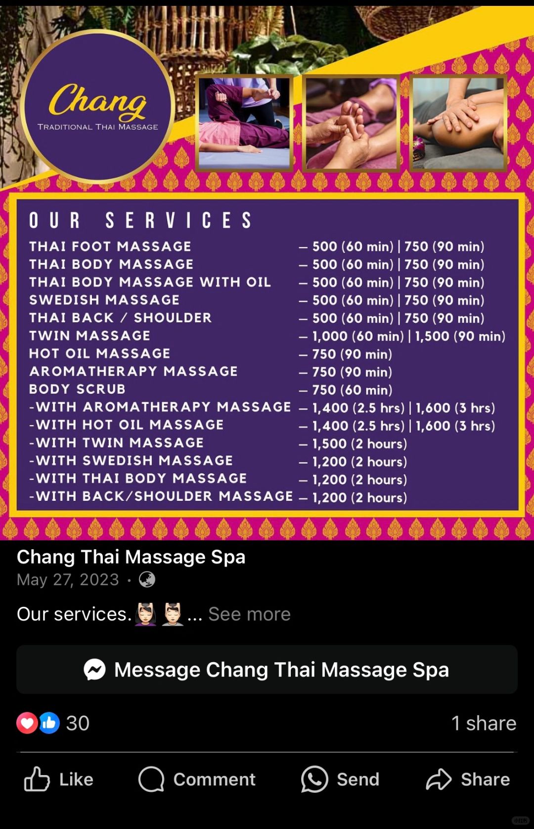 Manila/Luzon-Chang Thai Massage Spa, Affordable Thai Massage Shop Review in Manila, Philippines