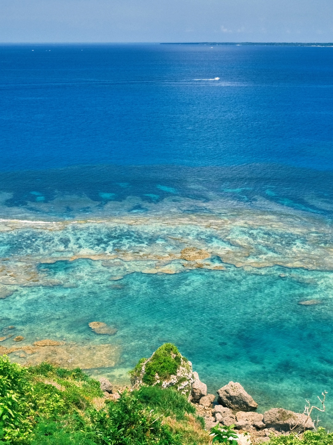 Okinawa-Cape Chinen Park with amazing  sea and beautiful coastal roads along the way