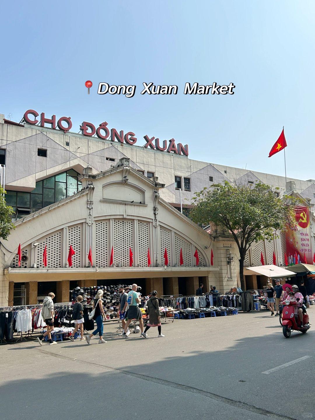 Hanoi-Hanoi City Walk Route. ⏰Dong Xuan Market, Train Street and St. Joseph's Cathedral